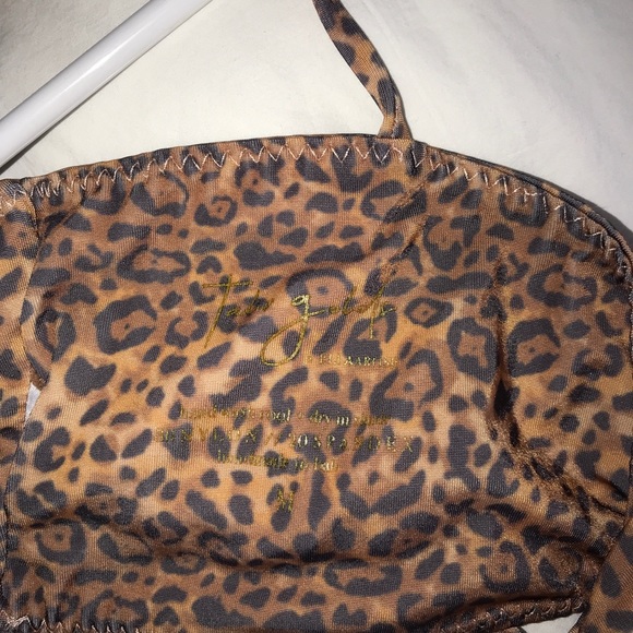 TALIE GOLDS cheetah swim top - Picture 3 of 3